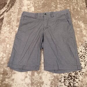 Lululemon The Works Shorts Mens 34 Gray Athleisure Chino Casual Golf Gym
